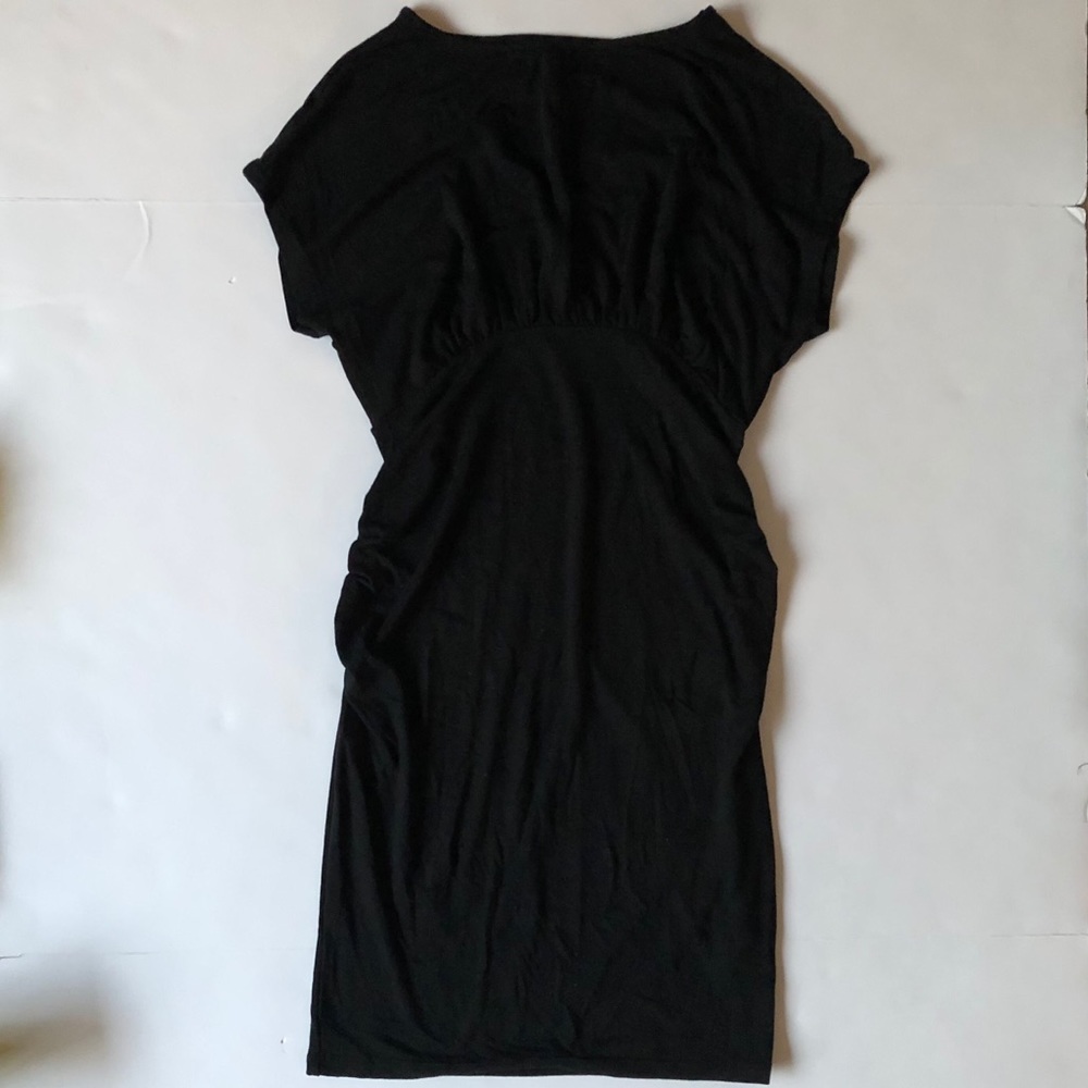 Black bodycon maternity dress